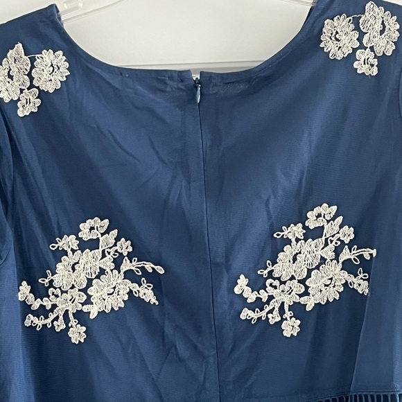 Sundance Fleur In Bloom Lace Overlay Floral Embroidered Bell Sleeve Blouse Large - Picture 9 of 15